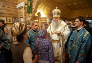 Всенощное бдение в храме в честь Рождества Пресвятой Богородицы г. Саратова