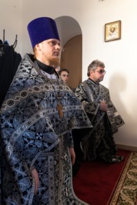 Литургия Преждеосвященных Даров в храме во имя преподобного Сергия Радонежского г.Саратова