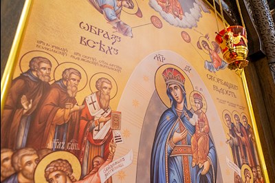Божественная литургия в храма в честь иконы Божией Матери «Всех скорбящих Радость» г. Саратова