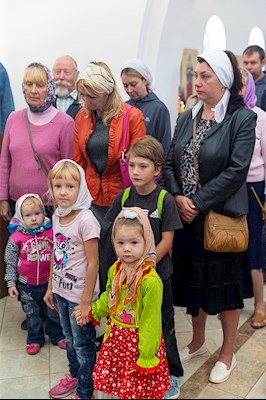 Божественная литургия в храме во имя святых благоверных князей страстотерпцев Бориса и Глеба г. Саратова