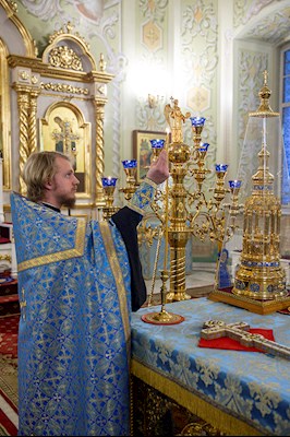 Всенощное бдение в храме Покрова Пресвятой Богородицы г. Саратова
