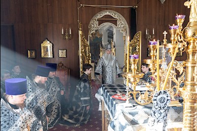 Литургия Преждеосвященных Даров в храме в честь Покрова Пресвятой Богородицы г. Покровска (Энгельса)