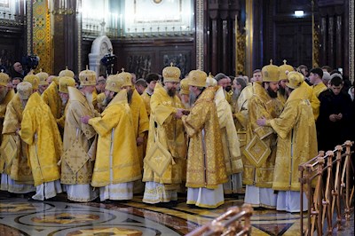 Митрополит Игнатий принял участие в Божественной литургии в день 14-й годовщины интронизации Патриарха Кирилла