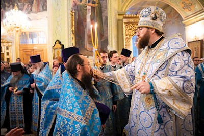 Митрополит Игнатий совершил всенощное бдение в Покровском соборе г. Саратова