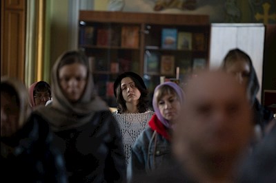 Митрополит Игнатий совершил великое повечерие с чтением Великого покаянного канона преподобного Андрея Критского в Покровском соборе г. Саратова