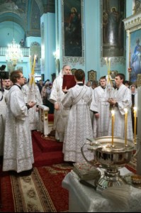 В праздник Крещения Господня Митрополит Лонгин совершил Божественную литургию и Чин Великого освящения воды