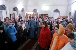 Всенощное бдение в храме Благовещения Пресвятой Богородицы г. Саратова