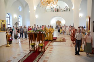 Всенощное бдение в храме в честь Рождества Христова г. Саратова