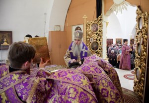 Божественная литургия в храме во имя святого благоверного князя Александра Невского г.Ртищево
