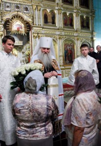 Всенощное бдение в храме в честь Сошествия Святого Духа г.Саратова