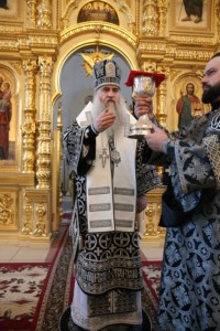 Литургия Преждеосвященных Даров в храме в честь Казанской иконы Божией Матери г.Саратова