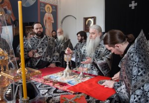 Литургия Преждеосвященных Даров в Свято-Никольском мужском монастыре г.Саратова