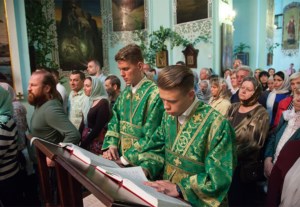 Всенощное бдение в храме Сошествия Святого Духа г. Саратова