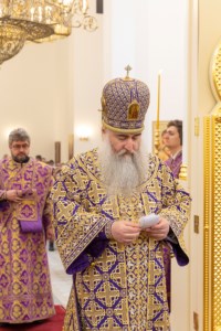 Божественная литургия в храме святителя Спиридона Тримифунтского г. Саратова