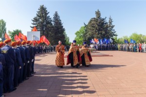 Заупокойная лития на Воскресенском кладбище г. Саратова