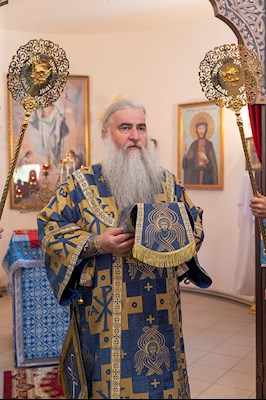 Божественная литургия в храме в честь Владимирской иконы Божией Матери с. Багаевка