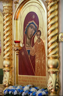 Всенощное бдение в храме в честь Казанской иконы Божией Матери р.п. Татищево
