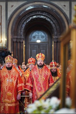 Митрополит Игнатий принял участие в Божественной литургии и торжествах в день тезоименитства Святейшего Патриарха Кирилла