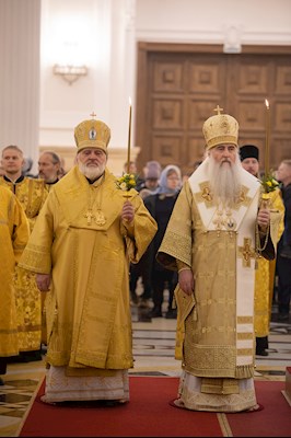 Всенощное бдение в Спасском кафедральном соборе г. Пензы