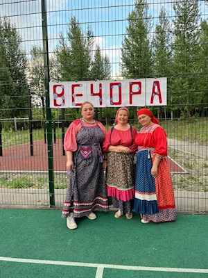 В православном лагере «Солнечный» прошла вечерка в народном стиле