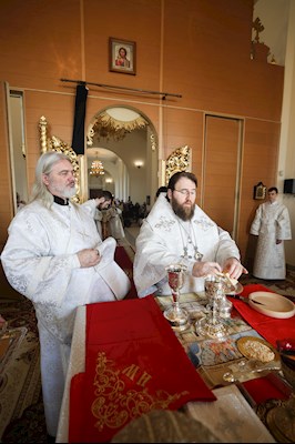 Митрополит Игнатий совершил Божественную литургию в кафедральном соборе Живоначальной Троицы г. Вольска