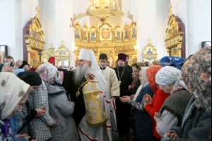 Божественная литургия в храме во имя святого великомученика Георгия Победоносца города Саратова