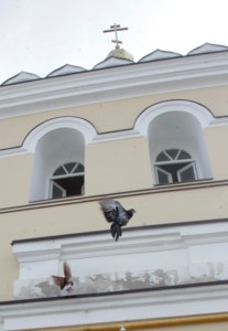 Вечерня в соединении с Божественной литургией свт. Иоанна Златоуста в храме в честь Благовещения Пресвятой Богородицы г.Вольска
