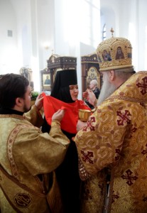 Божественная литургия в Свято-Иоанновском женском монастыре села Алексеевка Хвалынского района