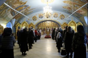 Крещальная литургия в Свято-Троицком кафедральном соборе г. Саратова