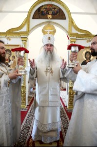 Божественная литургия в Спасо-Преображенском мужском монастыре г. Саратова
