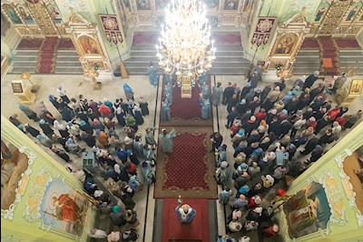 Всенощное бдение в Покровском храме г. Саратова