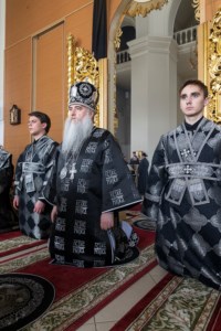 Литургия Преждеосвященных Даров в Свято-Троицком кафедральном соборе г. Вольска
