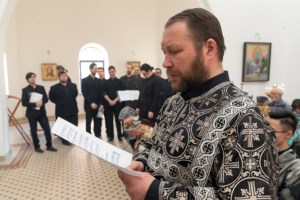 Литургия Преждеосвященных Даров в храме во имя преподобного Сергия Радонежского г.Саратова