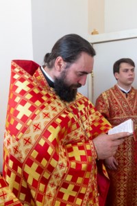 Божественная литургия в храме в честь Воскресения Христова с. Ивано-Языковка Аткарского района
