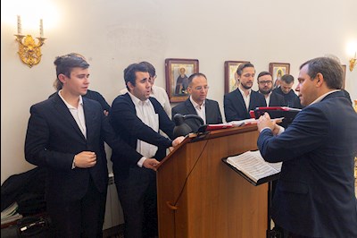 Божественная литургия в храме Воскресения Христова г. Саратова