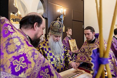 Божественная литургия в храме в честь иконы Божией Матери «Всех скорбящих Радость» г. Саратова