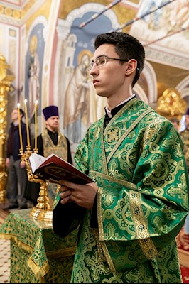 Всенощное бдение в Свято-Троицком кафедральном соборе г. Саратова