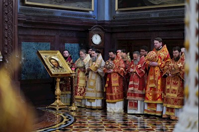 Митрополит Игнатий принял участие в Божественной литургии и торжествах в день тезоименитства Святейшего Патриарха Кирилла