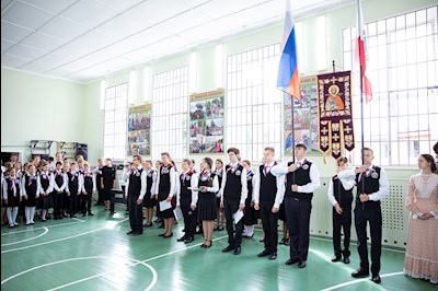Православные гимназисты торжественно принесли присягу, вступая в «Дружину святого благоверного князя Александра Невского»