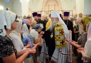Всенощное бдение в храме в честь Рождества Христова г. Саратова