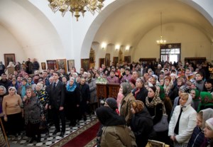 Божественная литургия в храме во имя святого благоверного князя Александра Невского г.Ртищево