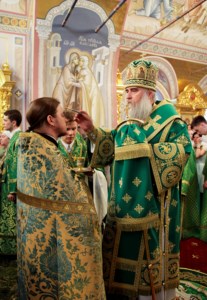 Всенощное бдение в Свято-Троицком кафедральном соборе г. Саратова