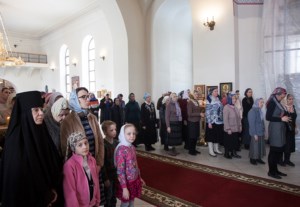 Литургия Преждеосвященных Даров в Свято-Никольском мужском монастыре г.Саратова
