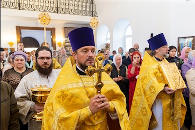 Великое освящение храма Сорока Севастийских мучеников г. Саратова и Божественная литургия в новоосвященном храме
