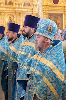 Божественная литургия в храме в честь Казанской иконы Божией Матери г. Саратова