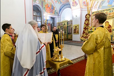 Всенощное бдение в Свято-Никольском мужском монастыре г. Саратова
