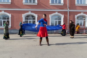 На территории Покровского храма г. Саратова прошел зимний праздник