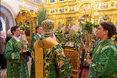 Всенощное бдение в Свято-Троицком кафедральном соборе г.Саратова