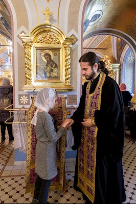 Божественная литургия в Свято-Троицком кафедральном соборе г. Саратова