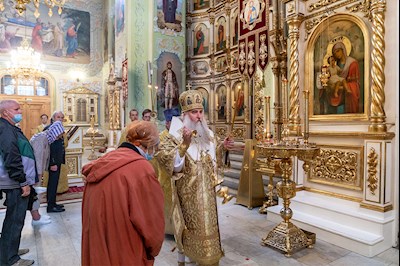 Всенощное бдение в храме Покрова Пресвятой Богородицы г. Саратова